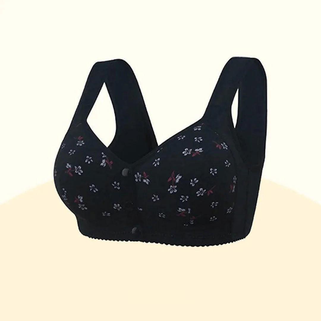 Ondersteunende Comfy BH met voorknoopsluiting
