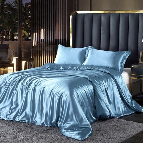 Luxe Satijnen Beddengoed Set – 4-Delig Zijdezacht & Ademend