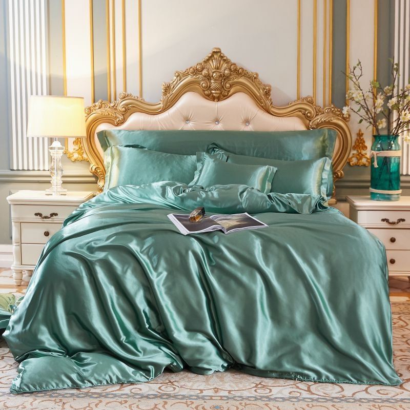 Luxe Satijnen Beddengoed Set – 4-Delig Zijdezacht & Ademend