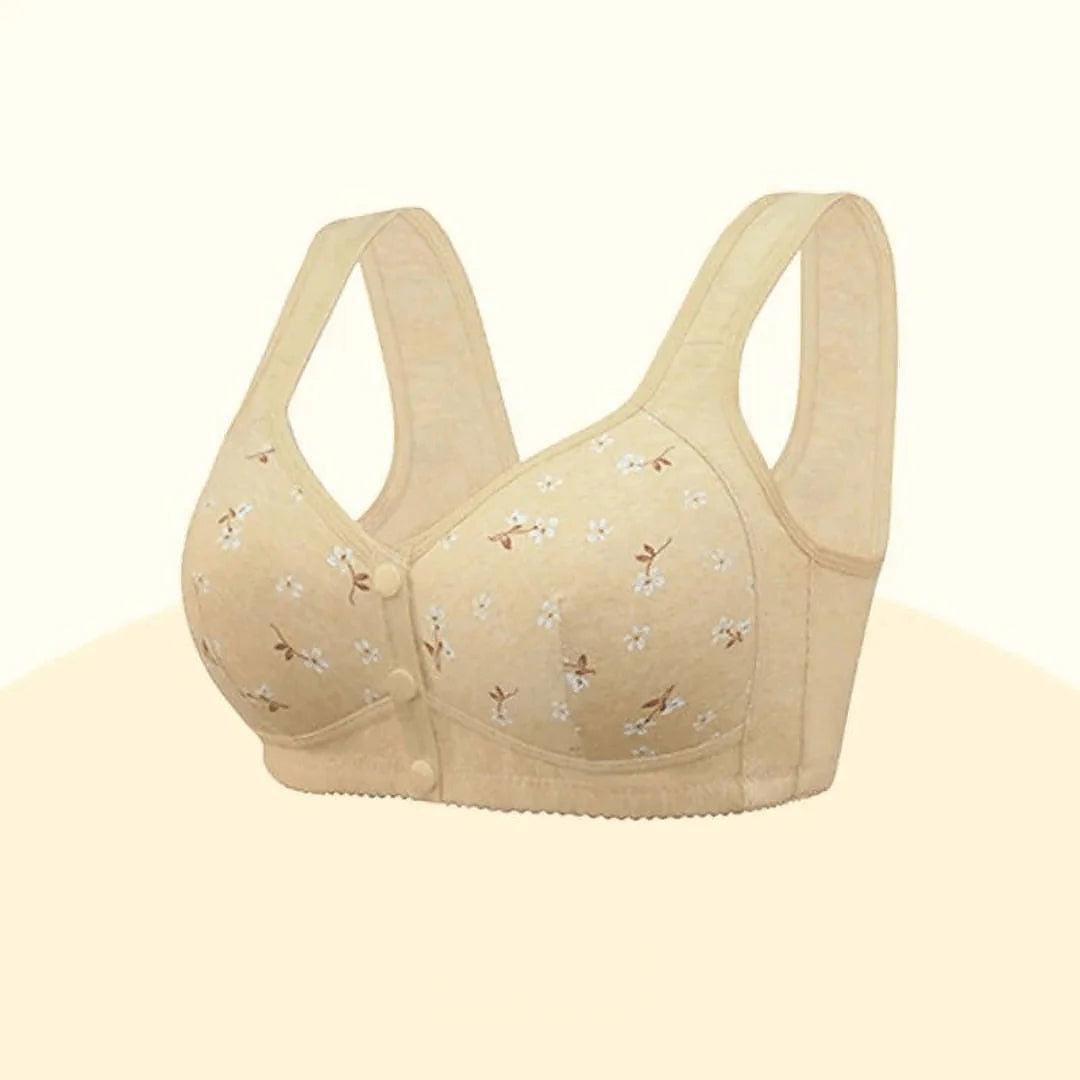 Ondersteunende Comfy BH met voorknoopsluiting