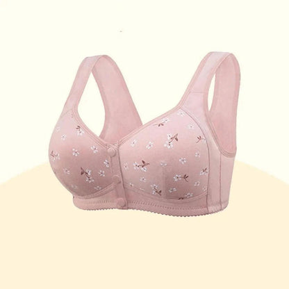 Ondersteunende Comfy BH met voorknoopsluiting