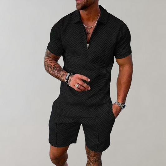 Hugo Zomerset Heren – Comfortabel Polo Shirt en Short