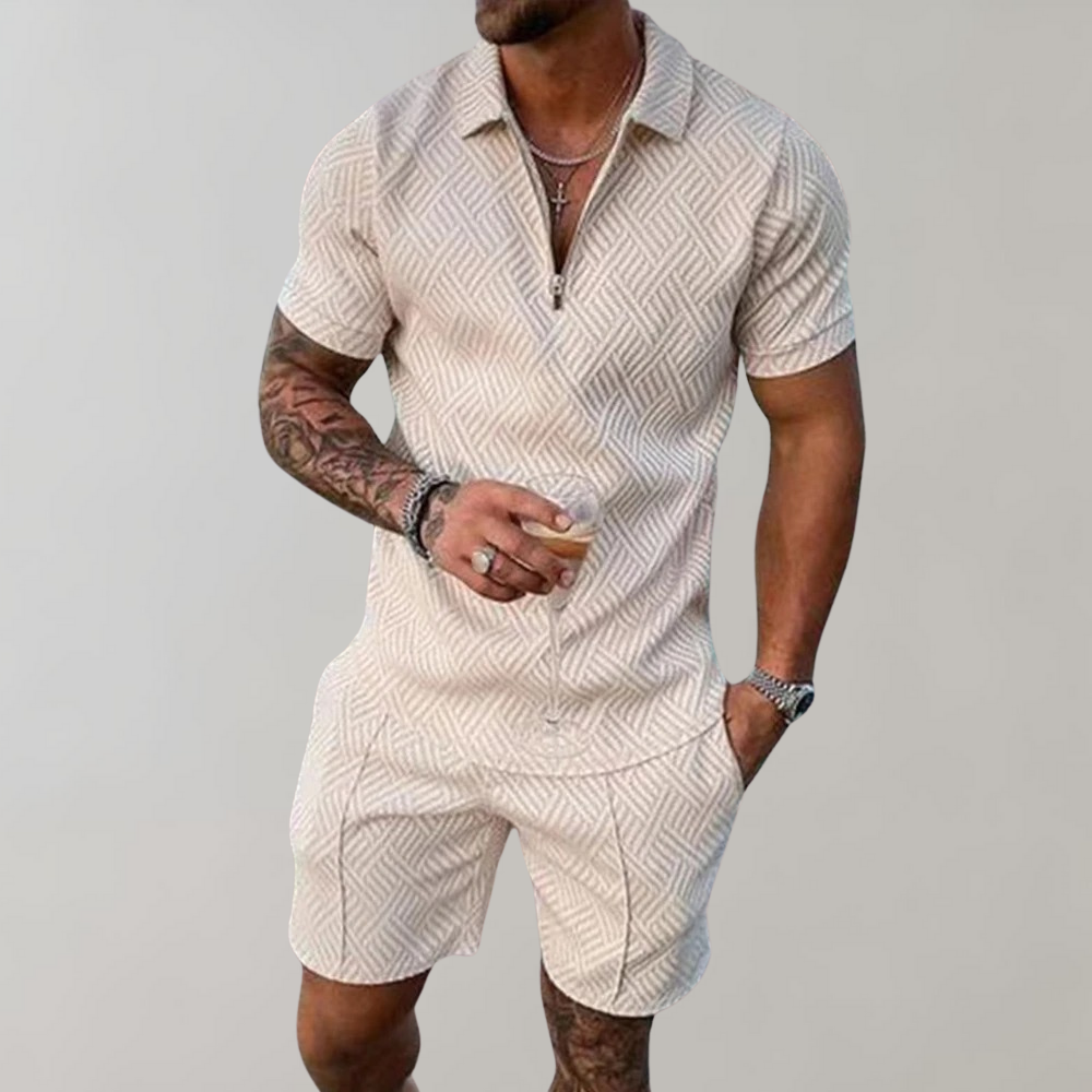 Hugo Zomerset Heren – Comfortabel Polo Shirt en Short