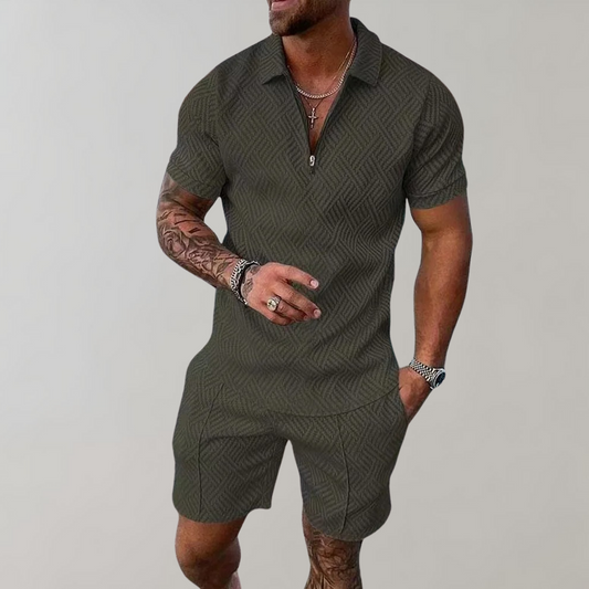 Hugo Zomerset Heren – Comfortabel Polo Shirt en Short