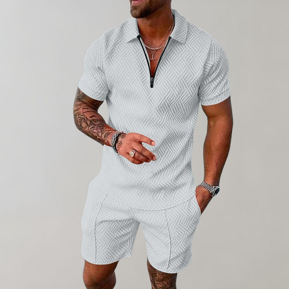 Hugo Zomerset Heren – Comfortabel Polo Shirt en Short
