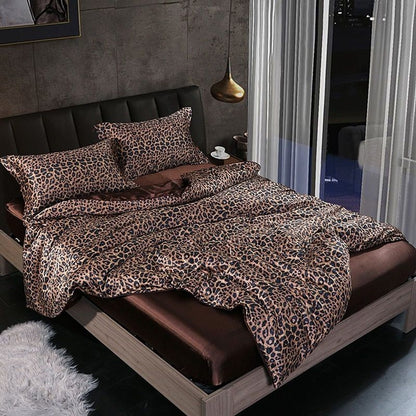 Luxe Satijnen Beddengoed Set – 4-Delig Zijdezacht & Ademend