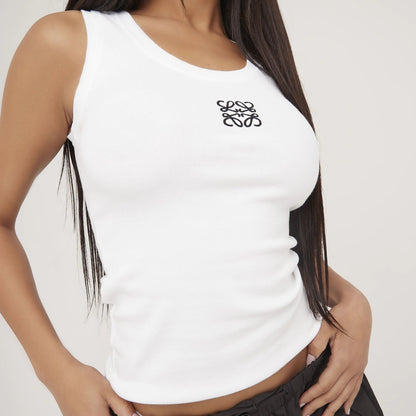 Tanktop - Minimalistisch - Zijdeachtig Katoen - Perfect voor Zomeruitstapjes